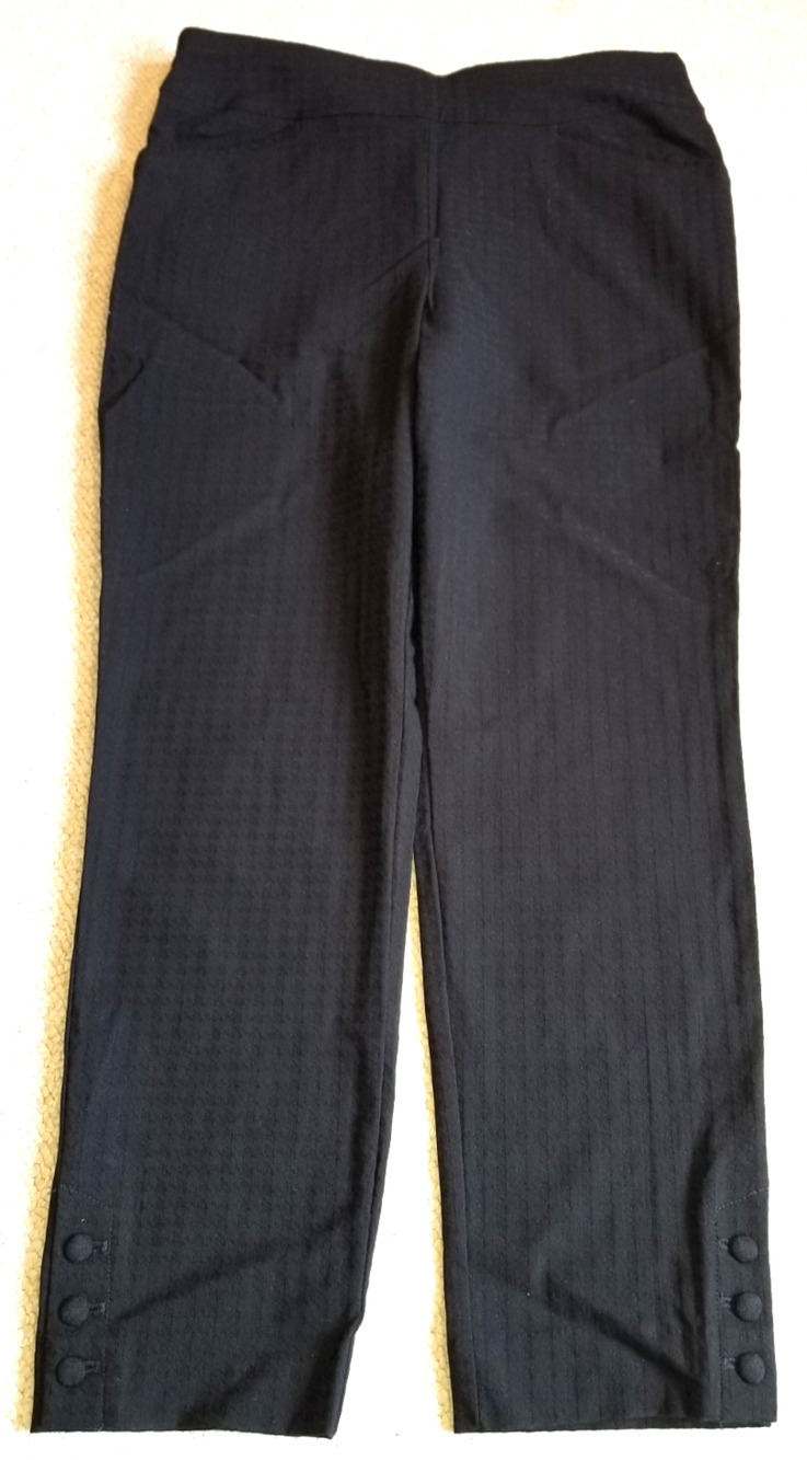 Womens Pants-PERFECT STRETCH by CHICO'S-black stretch ankle pull-on-1.5 (10)
